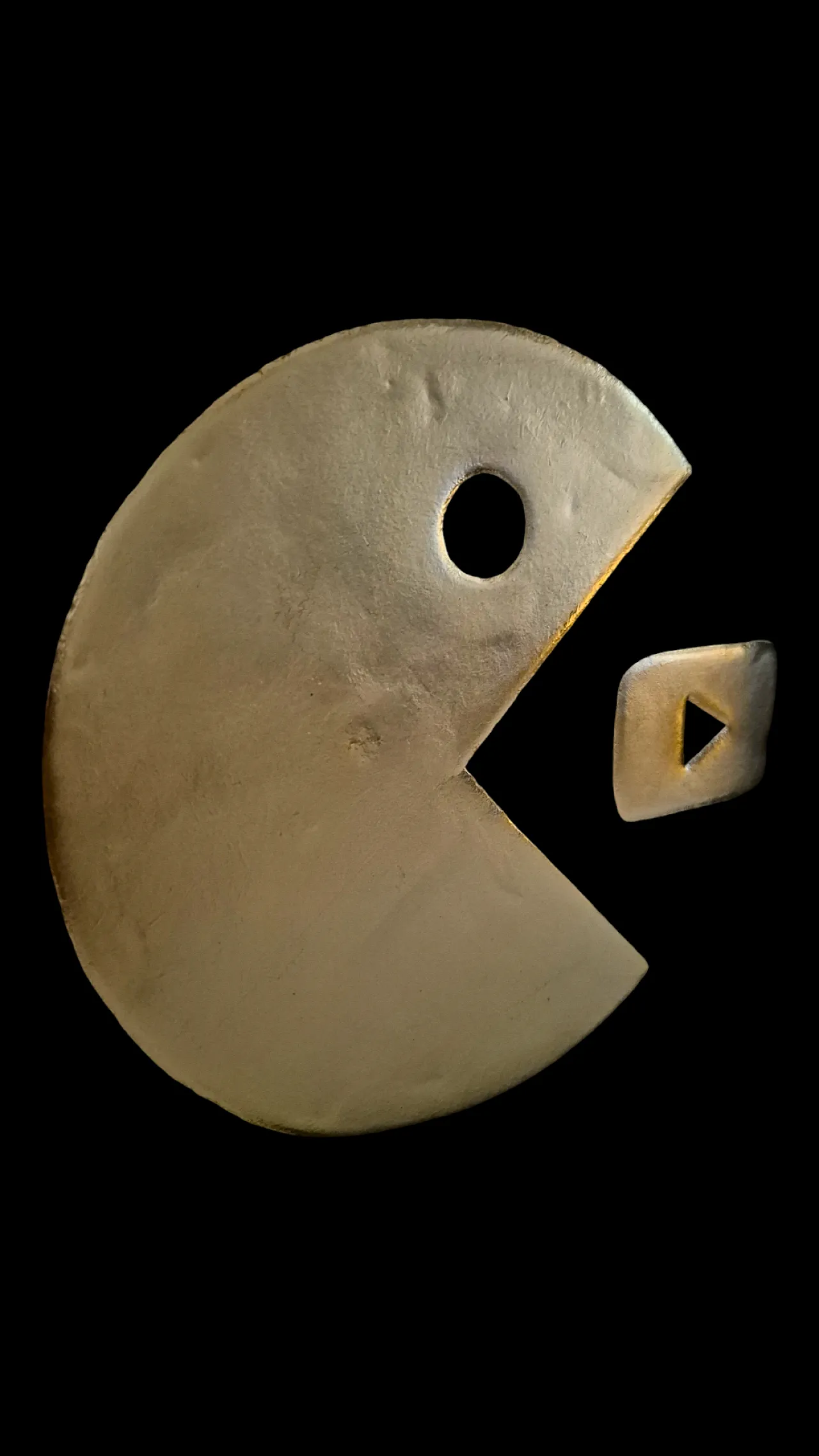 23kt gold PacTube artwork gilded in frame 80s and 90s collection 7