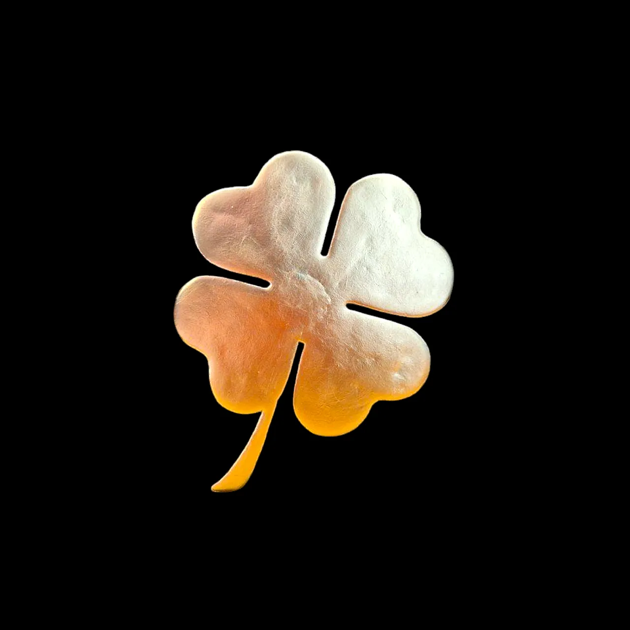 Lucky clover 23kt gold gilded in frame limited edition 6