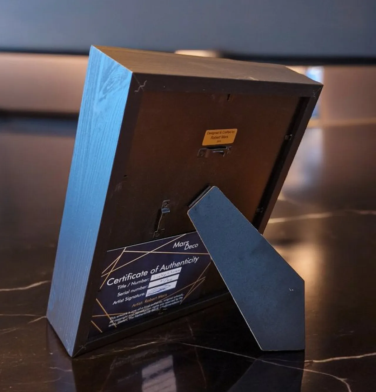 Lucky clover 23kt gold gilded in frame limited edition 7