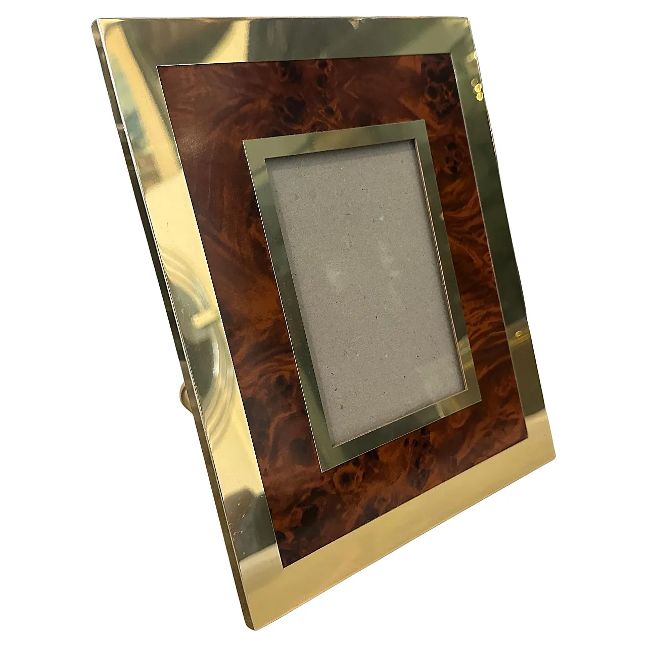 Brass and lucite frame, 1970s 1