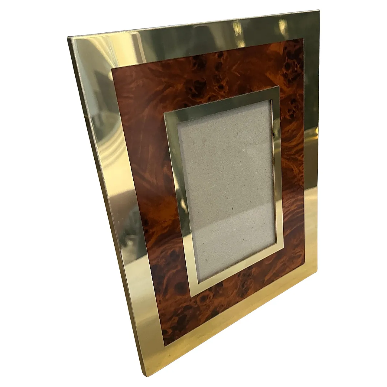 Brass and lucite frame, 1970s 2