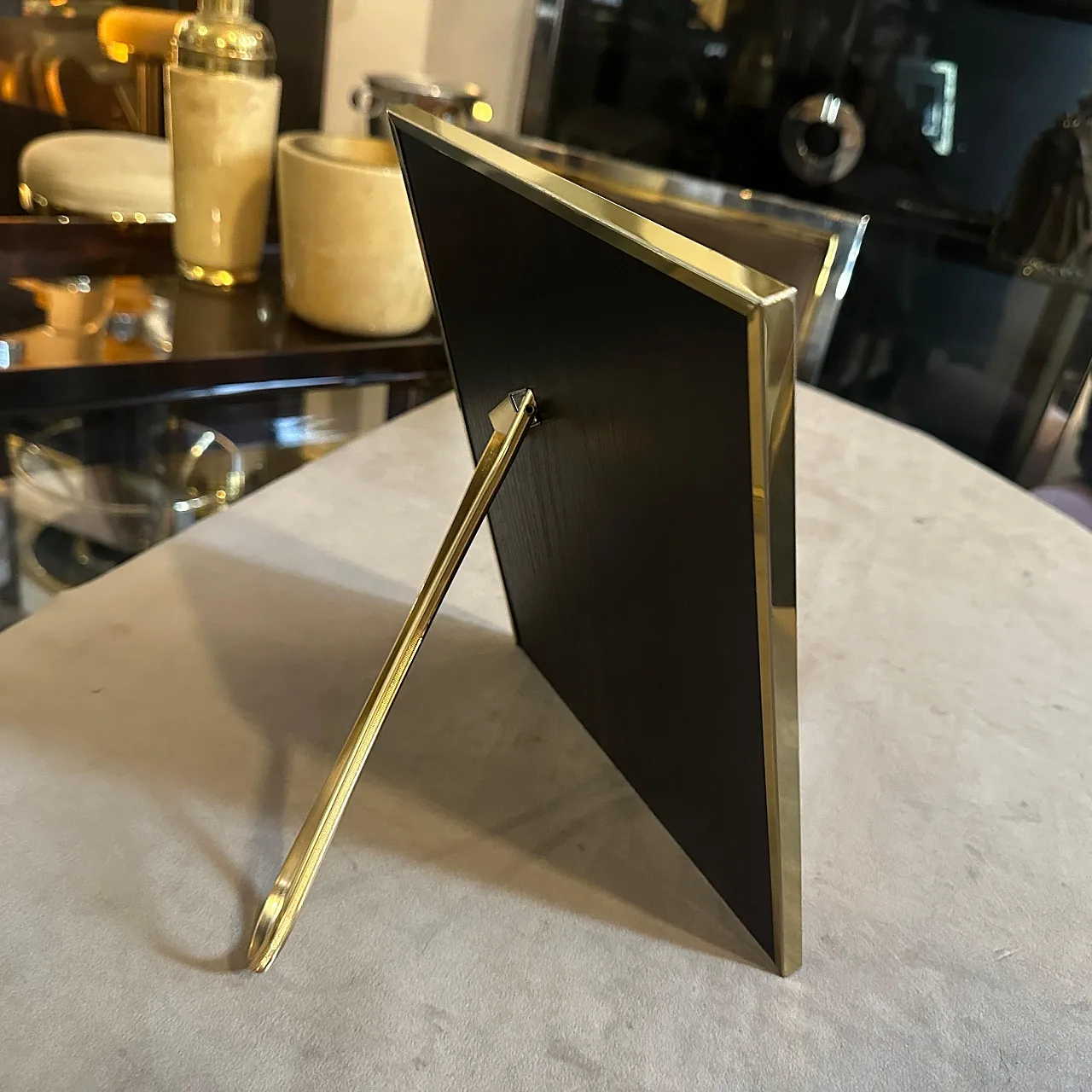 Brass and lucite frame, 1970s 3