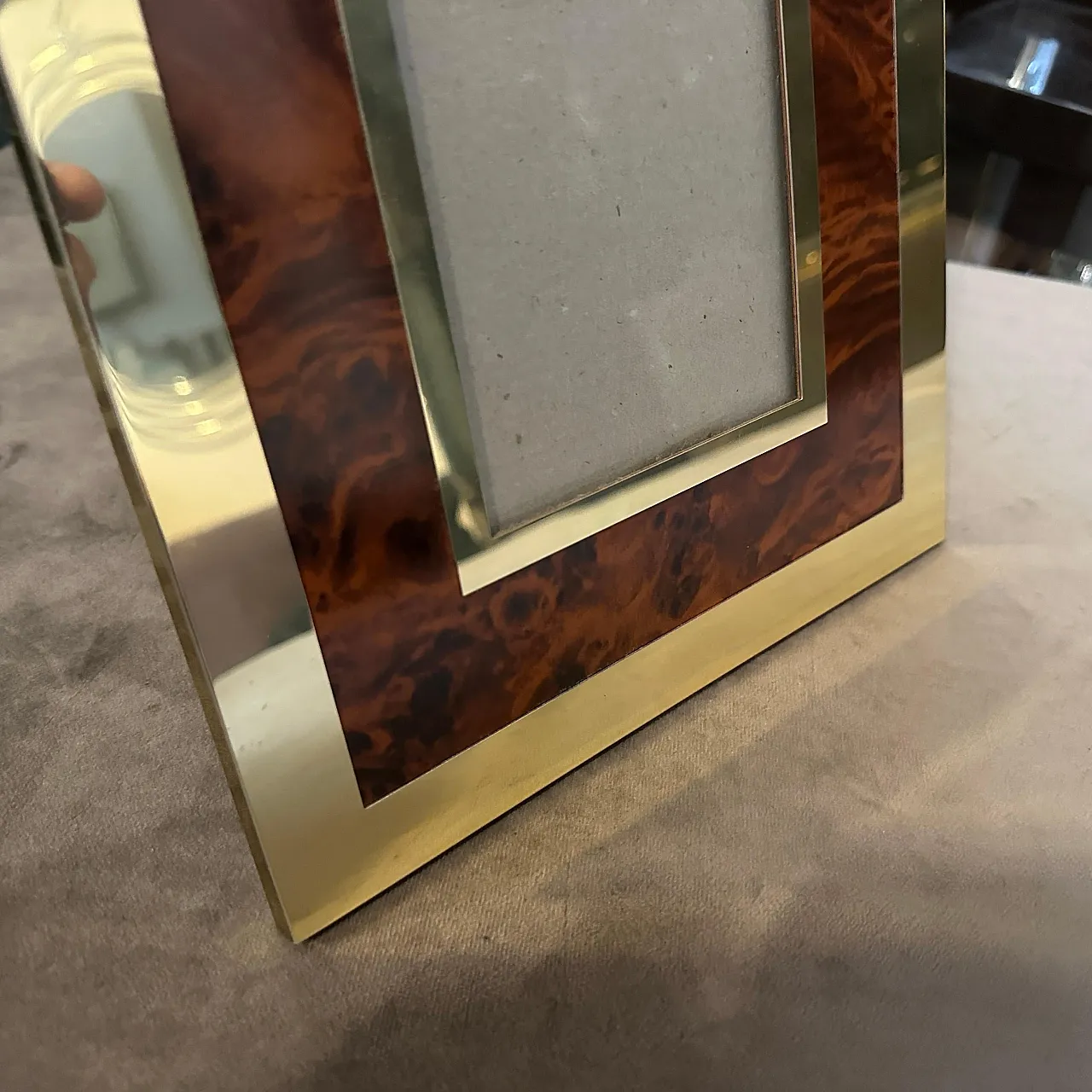 Brass and lucite frame, 1970s 5