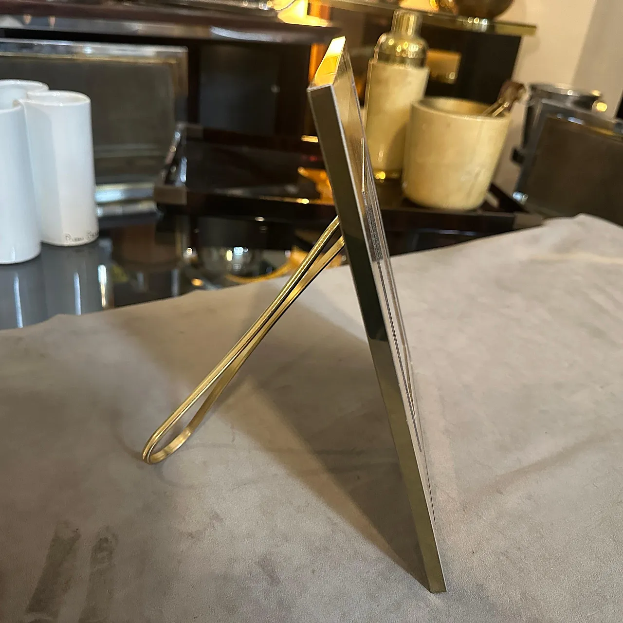 Brass and lucite frame, 1970s 6