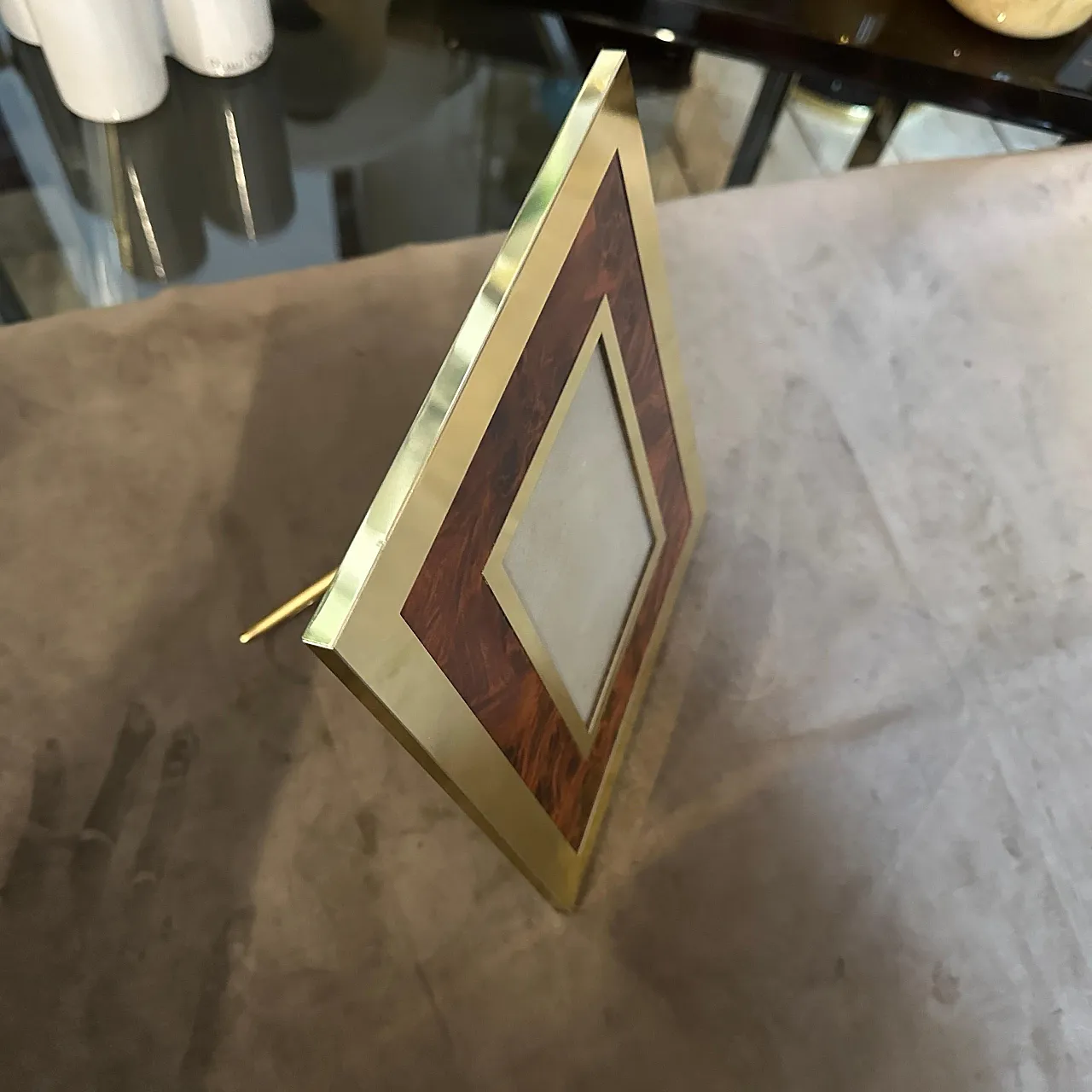 Brass and lucite frame, 1970s 10
