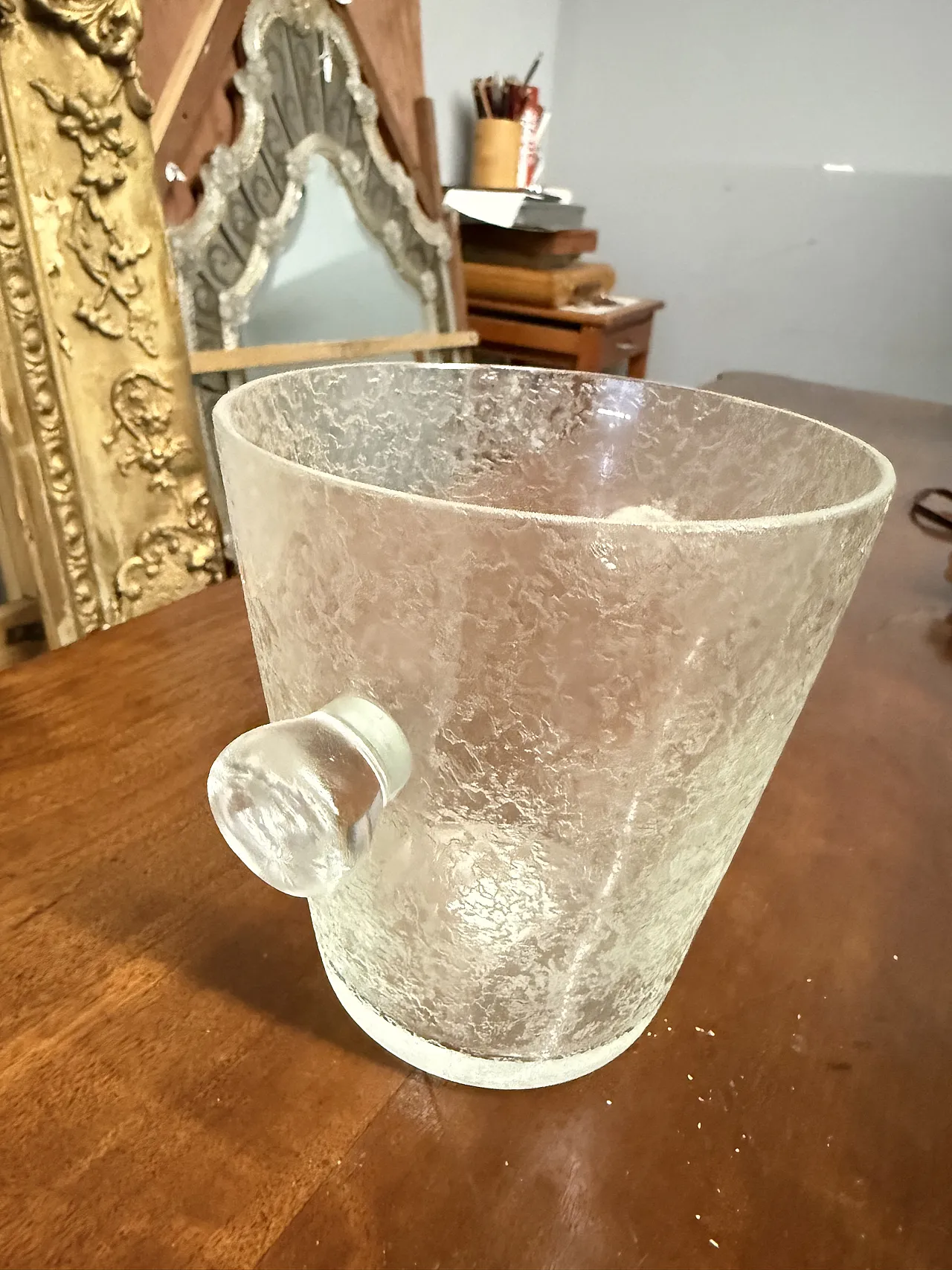 Coppia di vasi in cristallo porta ghiaccio, anni '70 2