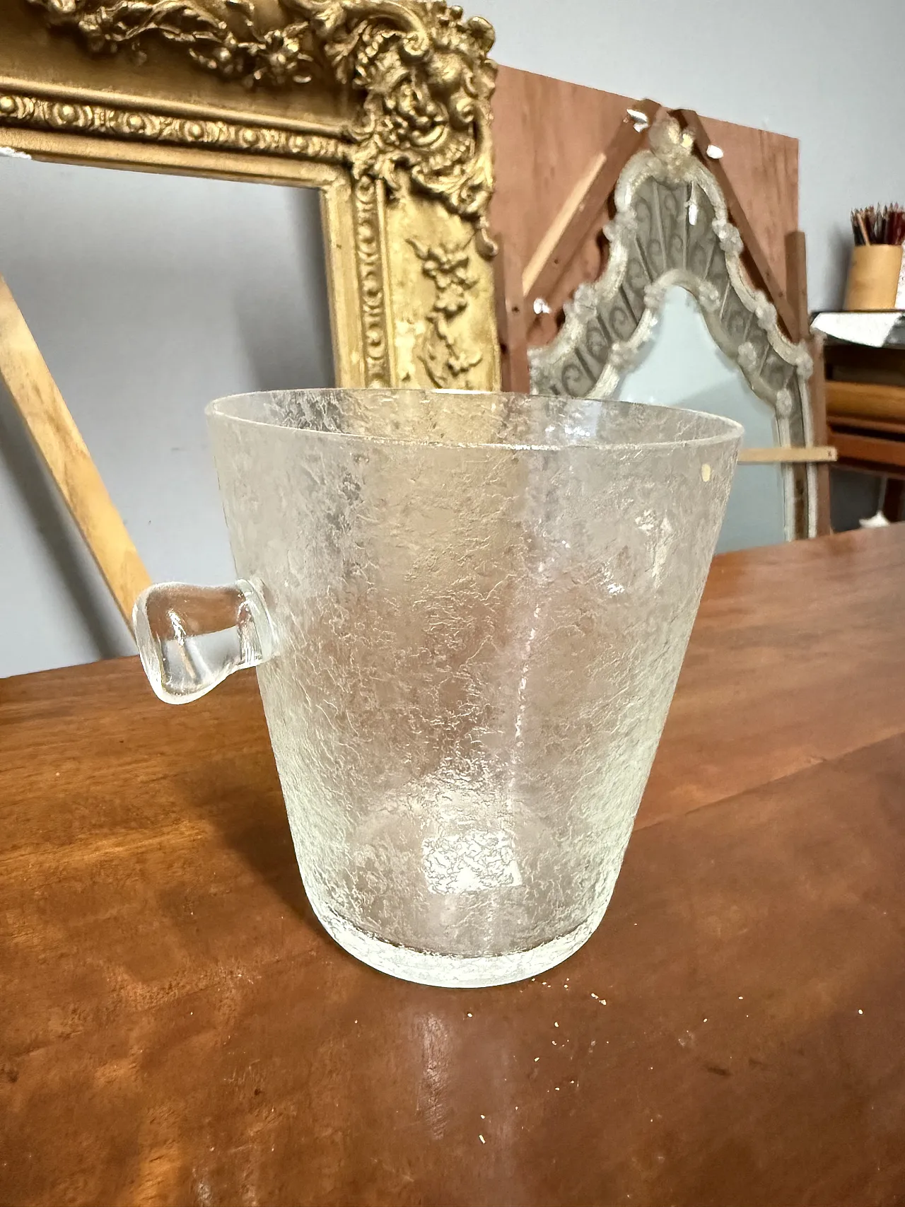 Coppia di vasi in cristallo porta ghiaccio, anni '70 4