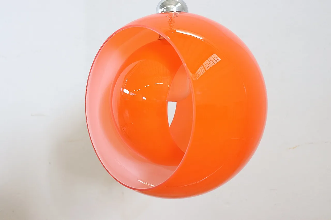 Lampada a sospensione in vetro di Murano, anni '60 4