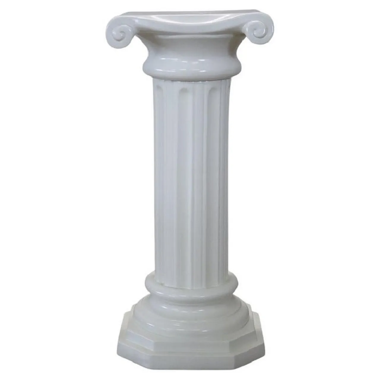 Colonna in ceramica bianca di Bassano, fine '900 1