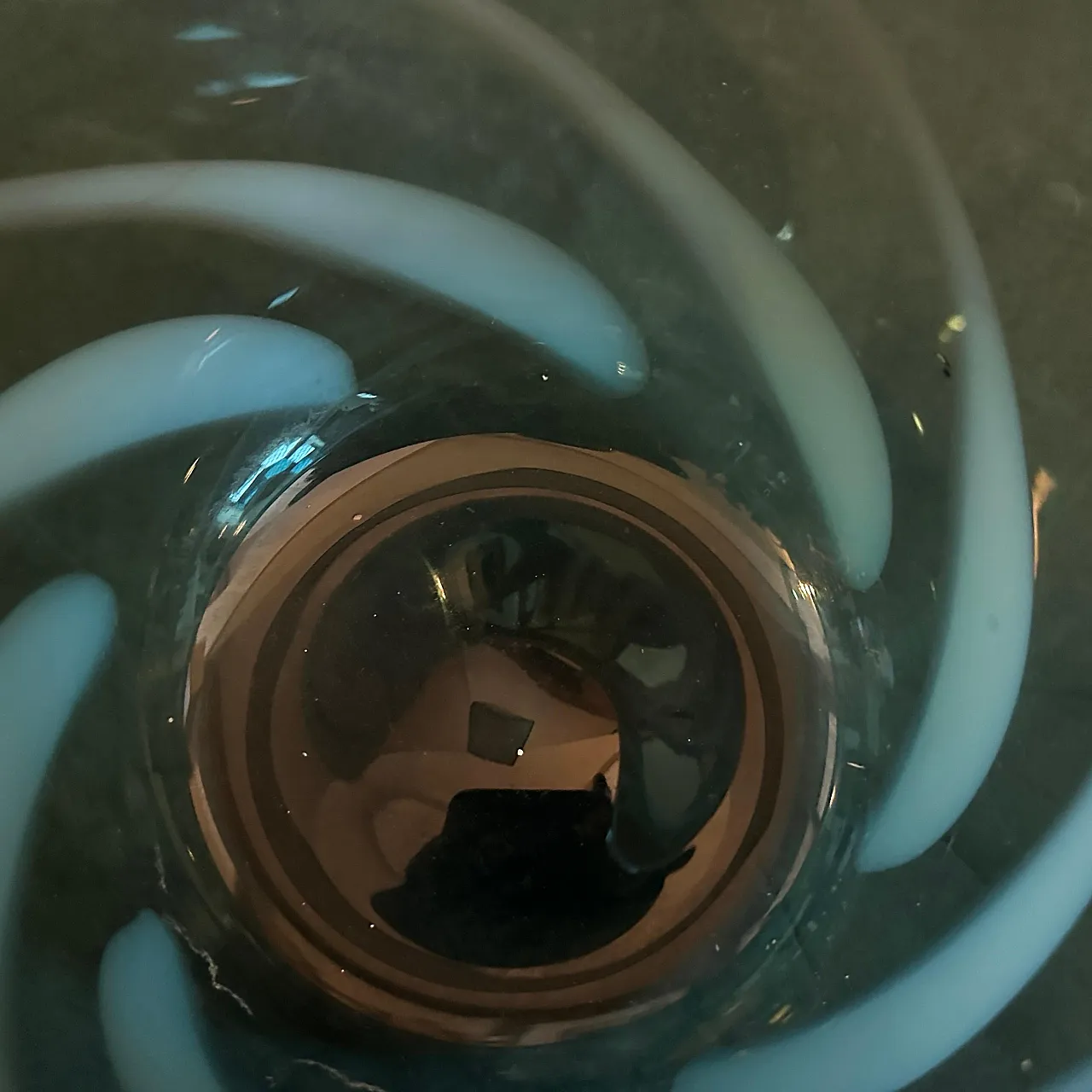 Vaso in vetro di Murano soffiato a mano di Venini, anni '80 4