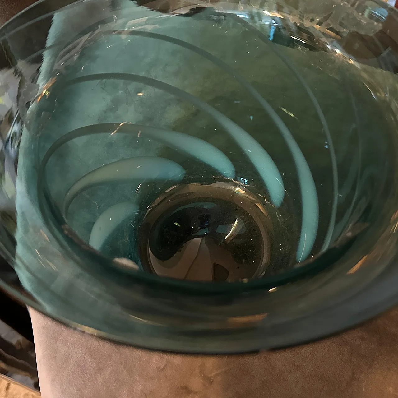 Vaso in vetro di Murano soffiato a mano di Venini, anni '80 7