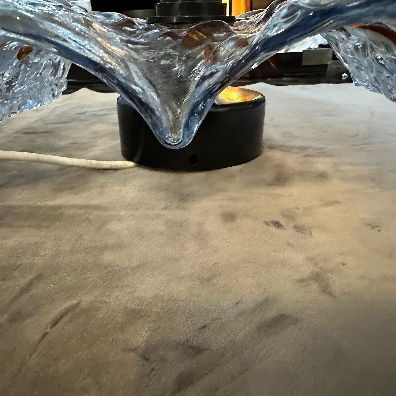 Murano glass wall lamp by Mazzega, 1970s 8