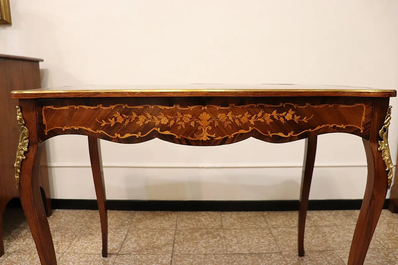 Piccolo scrittoio intarsiato, '900 8