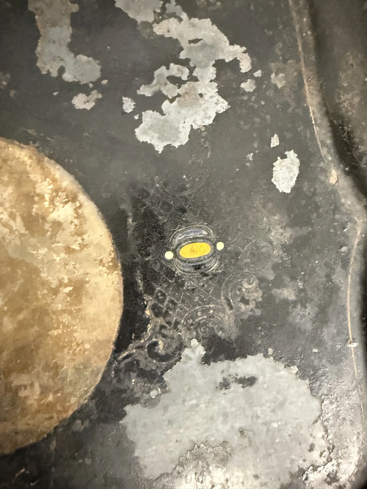 Tavolino base da picnic a vassoio dipinto base in legno, 1850 6