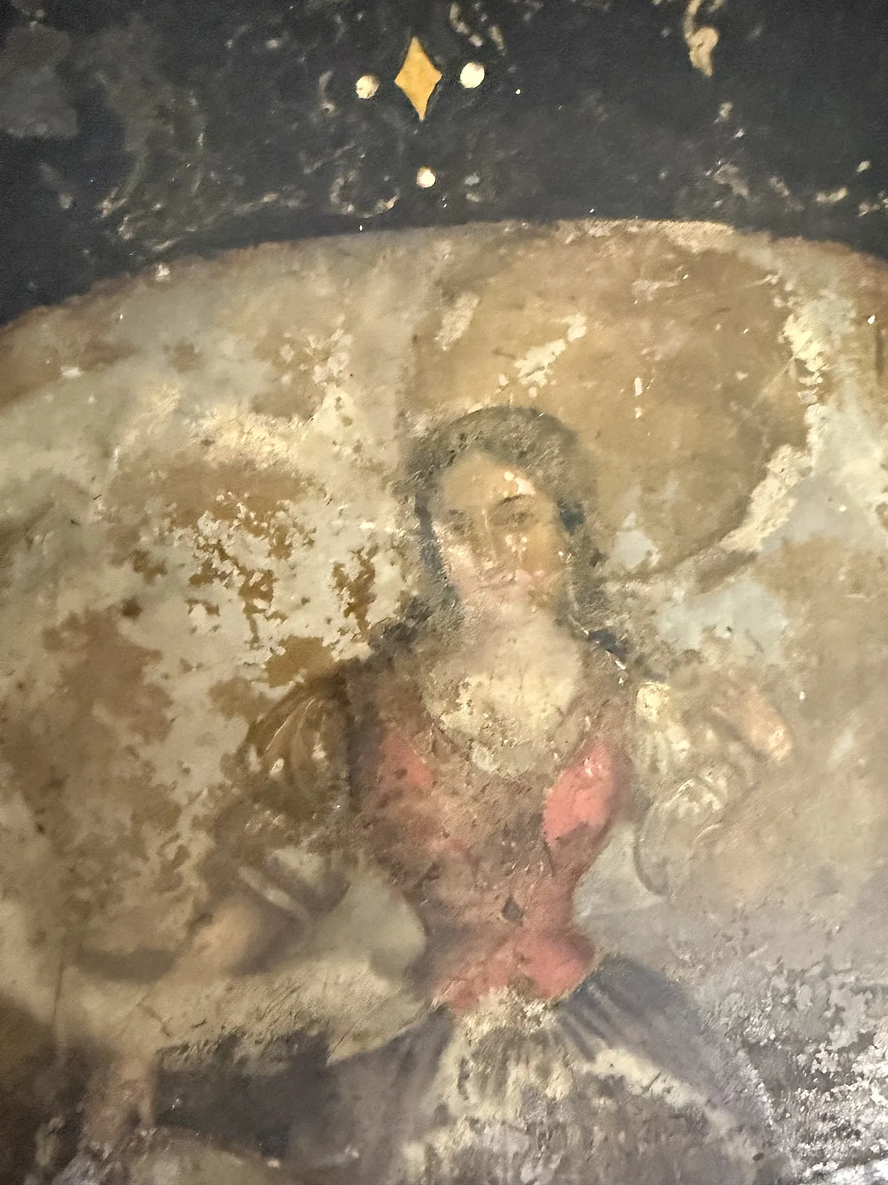 Tavolino base da picnic a vassoio dipinto base in legno, 1850 8