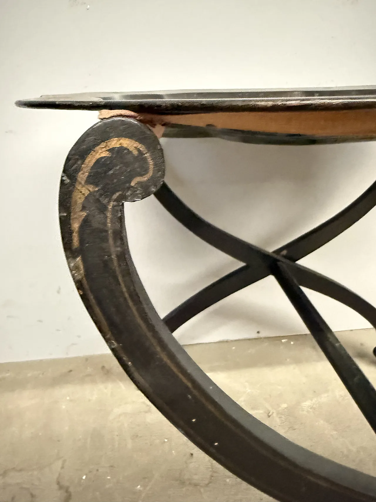 Tavolino base da picnic a vassoio dipinto base in legno, 1850 13