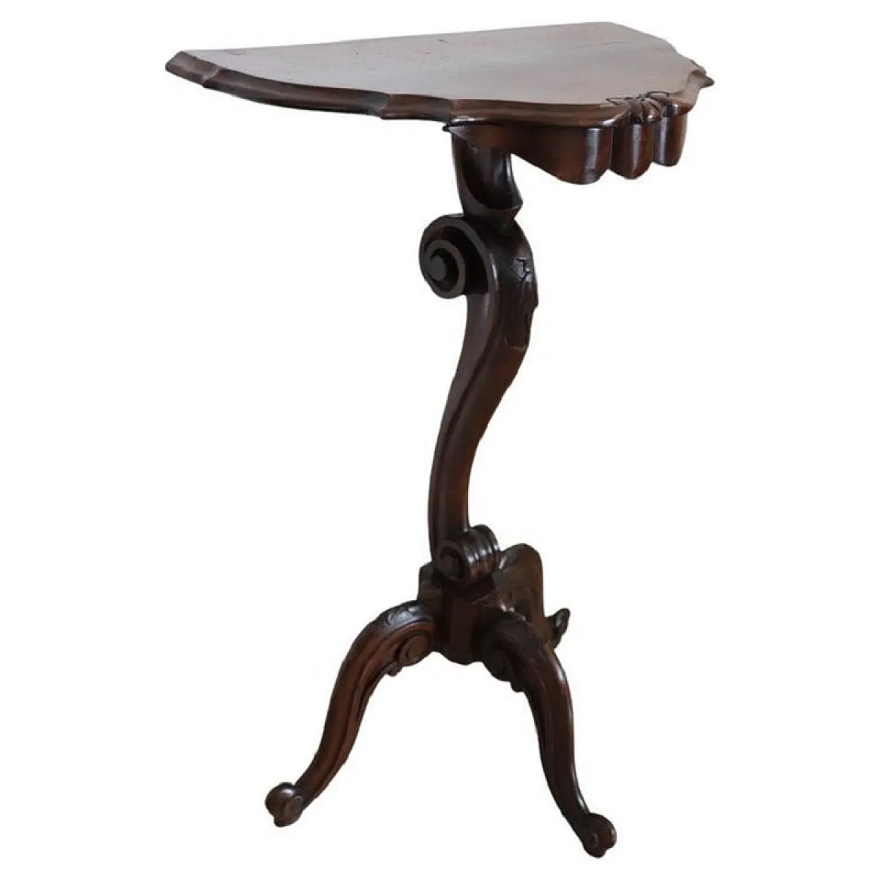 Small console in walnut, early 1900s 1