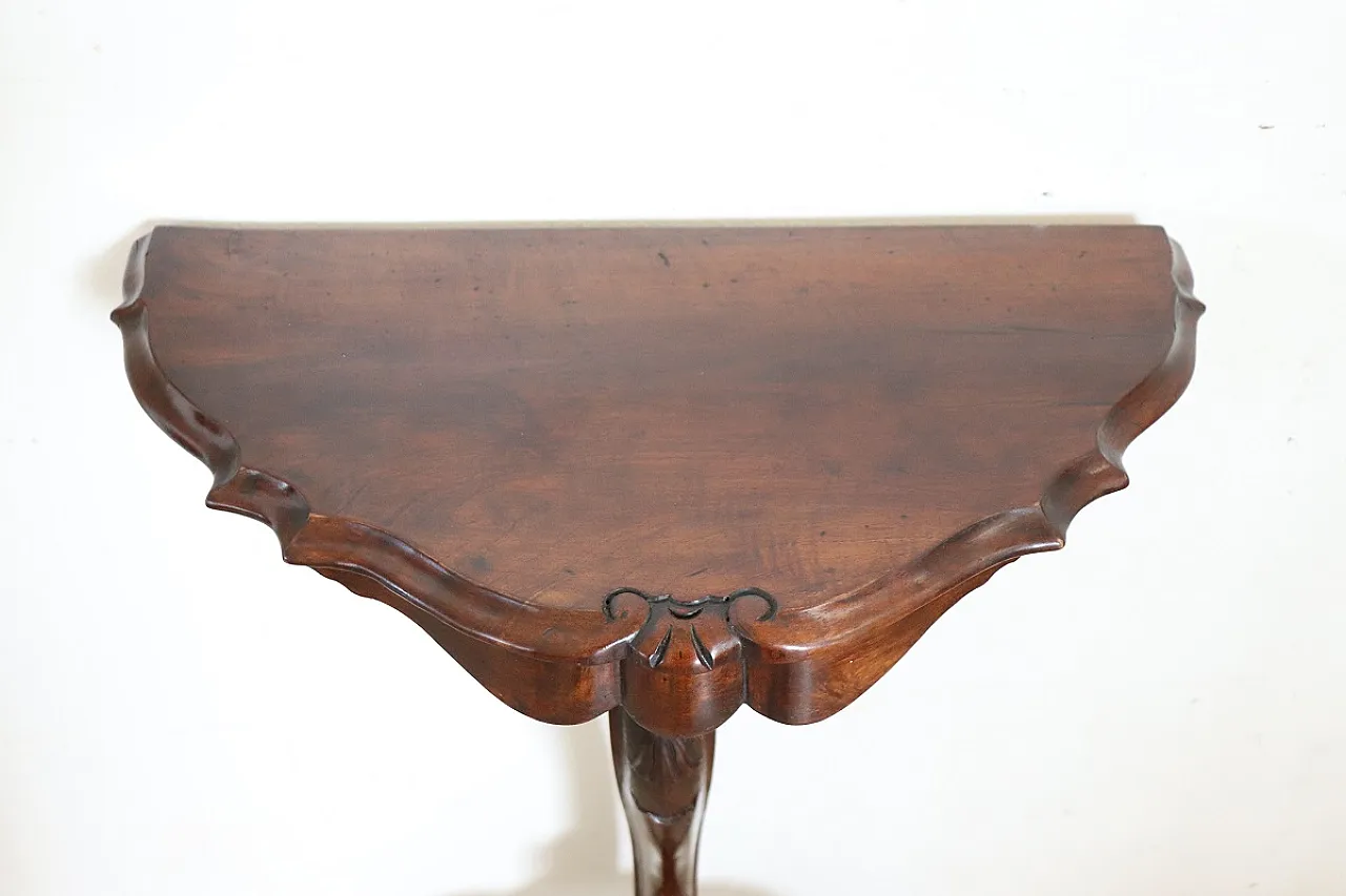 Small console in walnut, early 1900s 3
