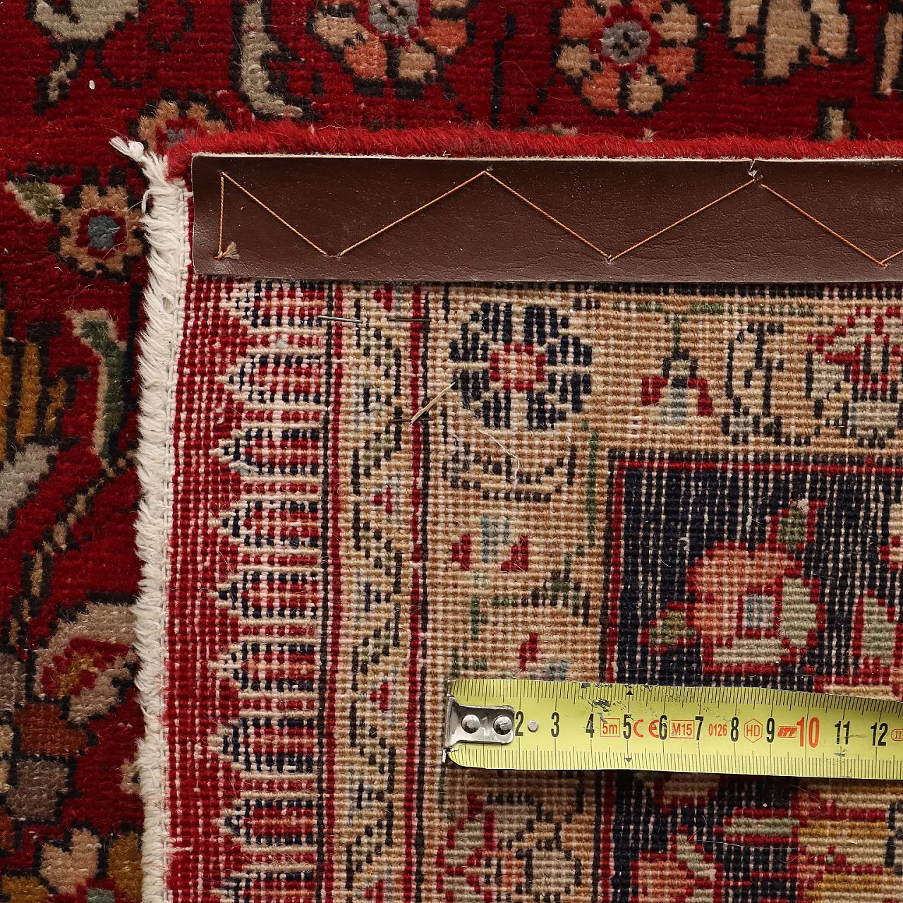 Tappeto Tabriz in cotone e lana con nodo pesante, '900 7