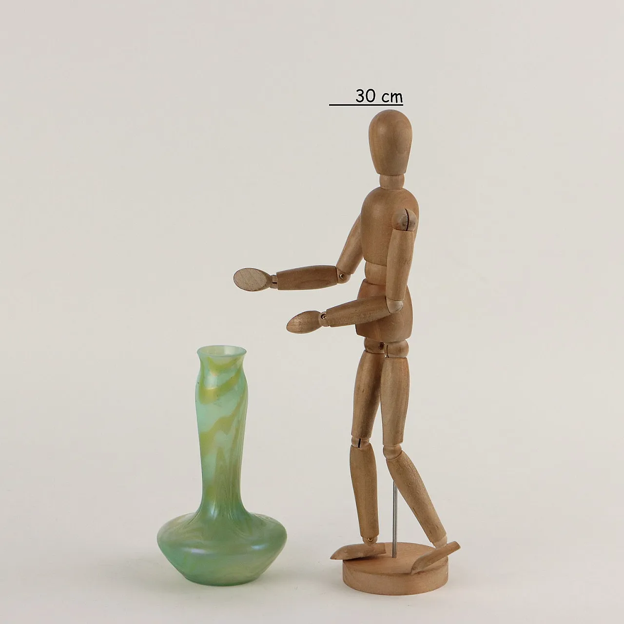 Green and yellow Loetz glass vase, early 20th century 2