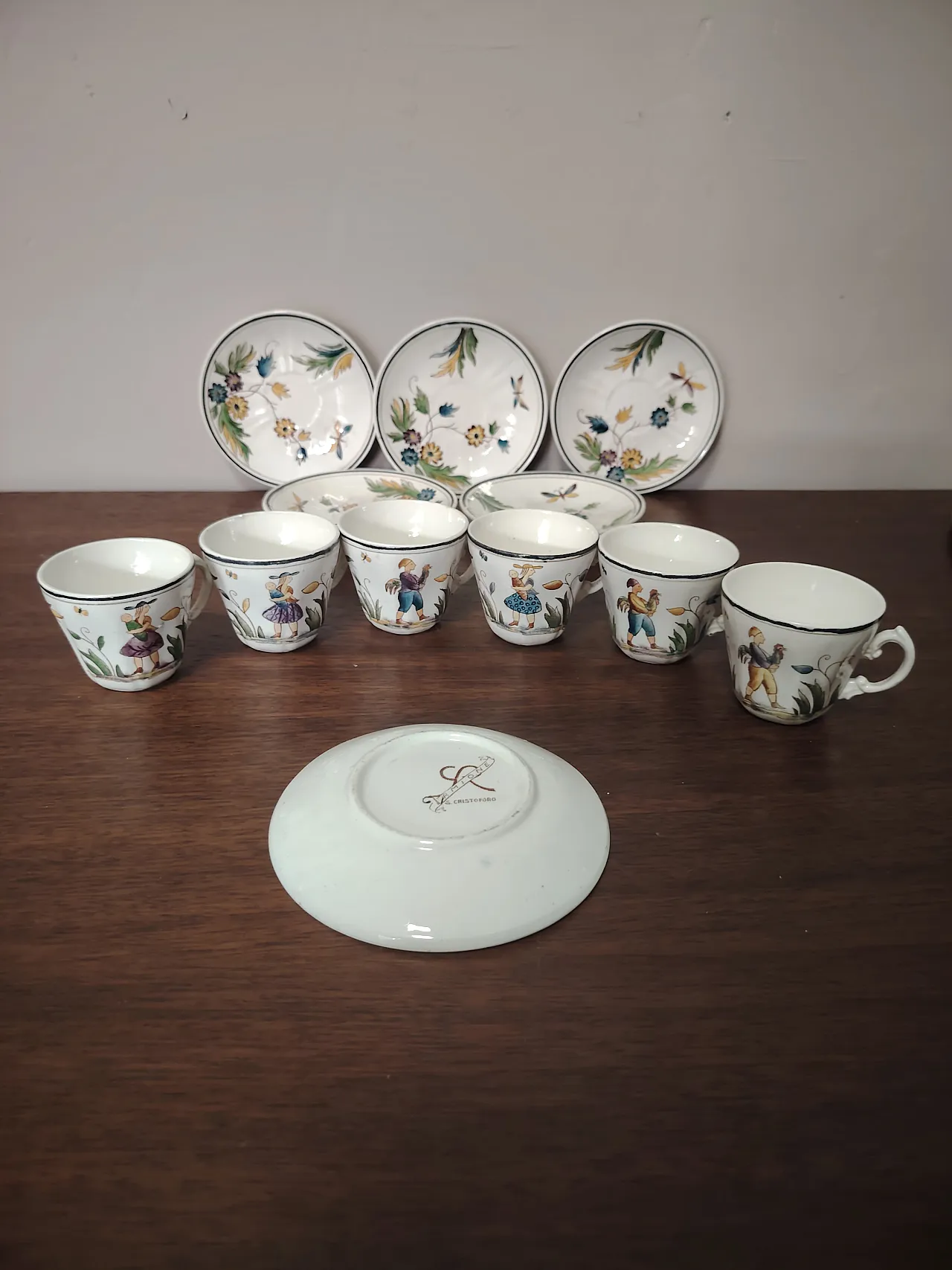 Servizio da caffè da 6 di Gio Ponti per San Cristoforo, anni '30 7