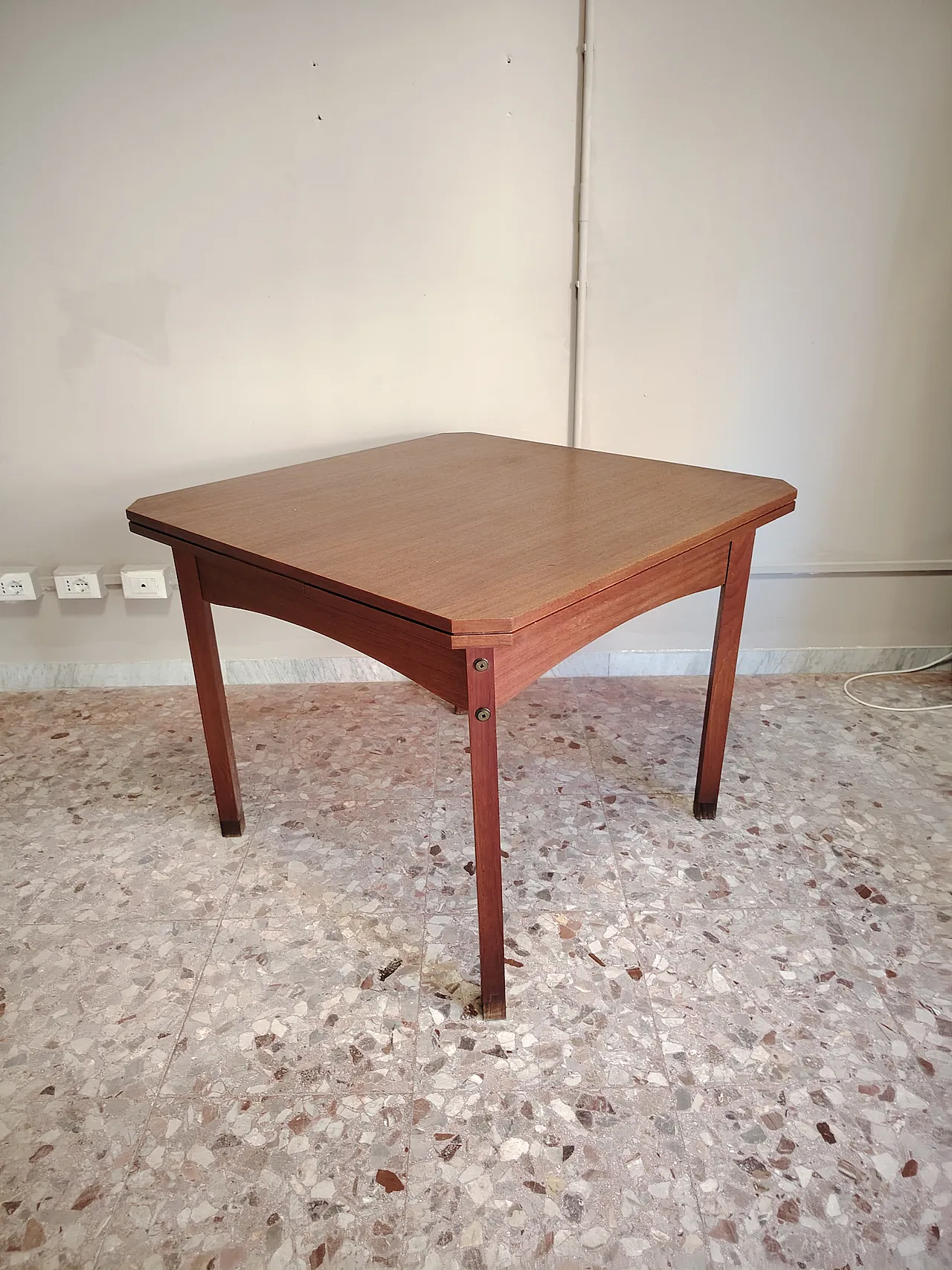 Tavolo da pranzo allungabile, anni '60 9