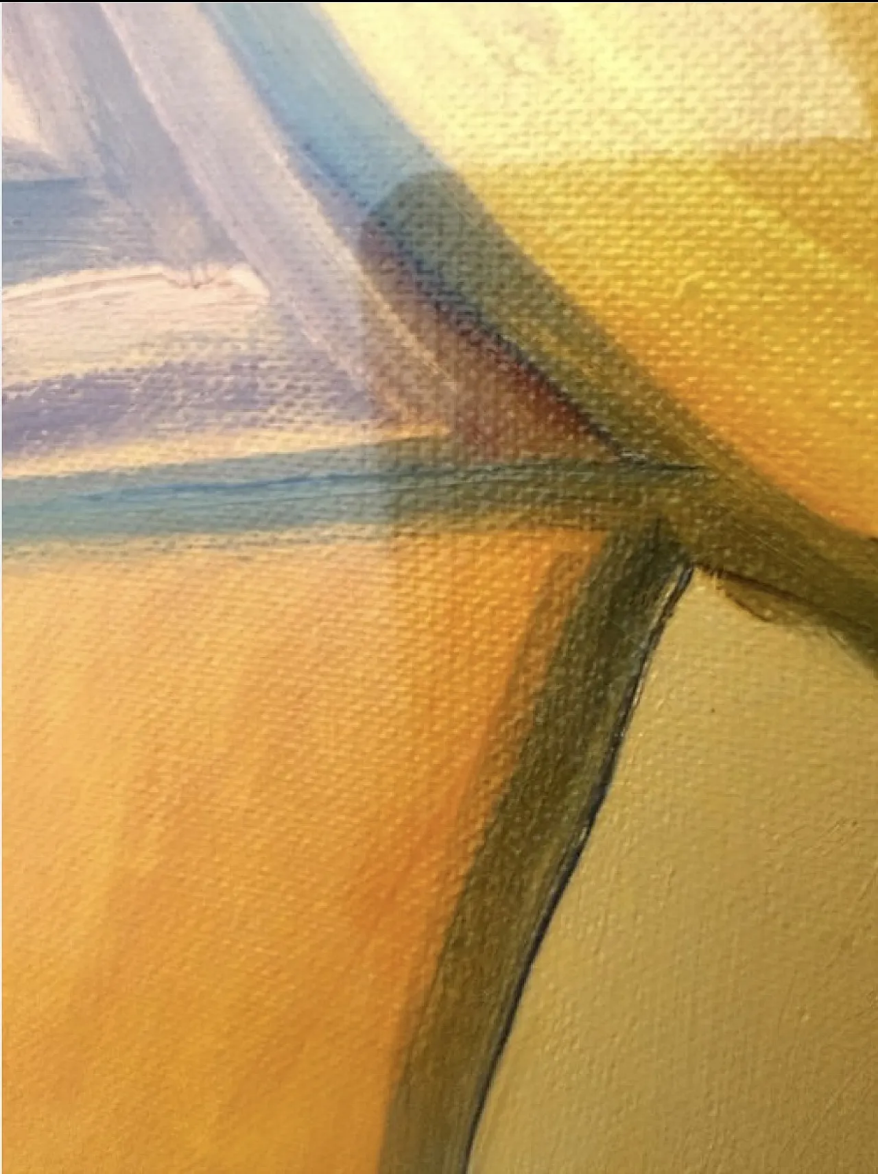 Portrait expressionist style abstract oil on cusiman canvas 79 3