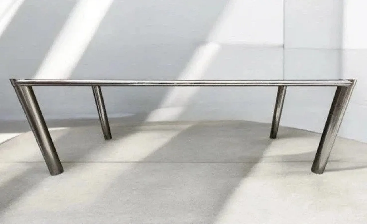 Tavolo da pranzo con 6 sedie di Gastone Rinaldi, anni '70 6