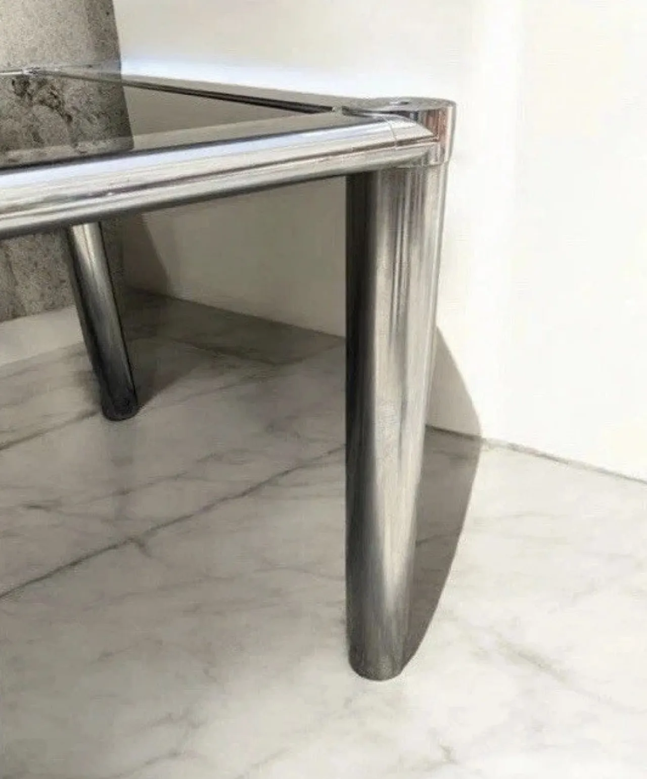 Tavolo da pranzo con 6 sedie di Gastone Rinaldi, anni '70 8