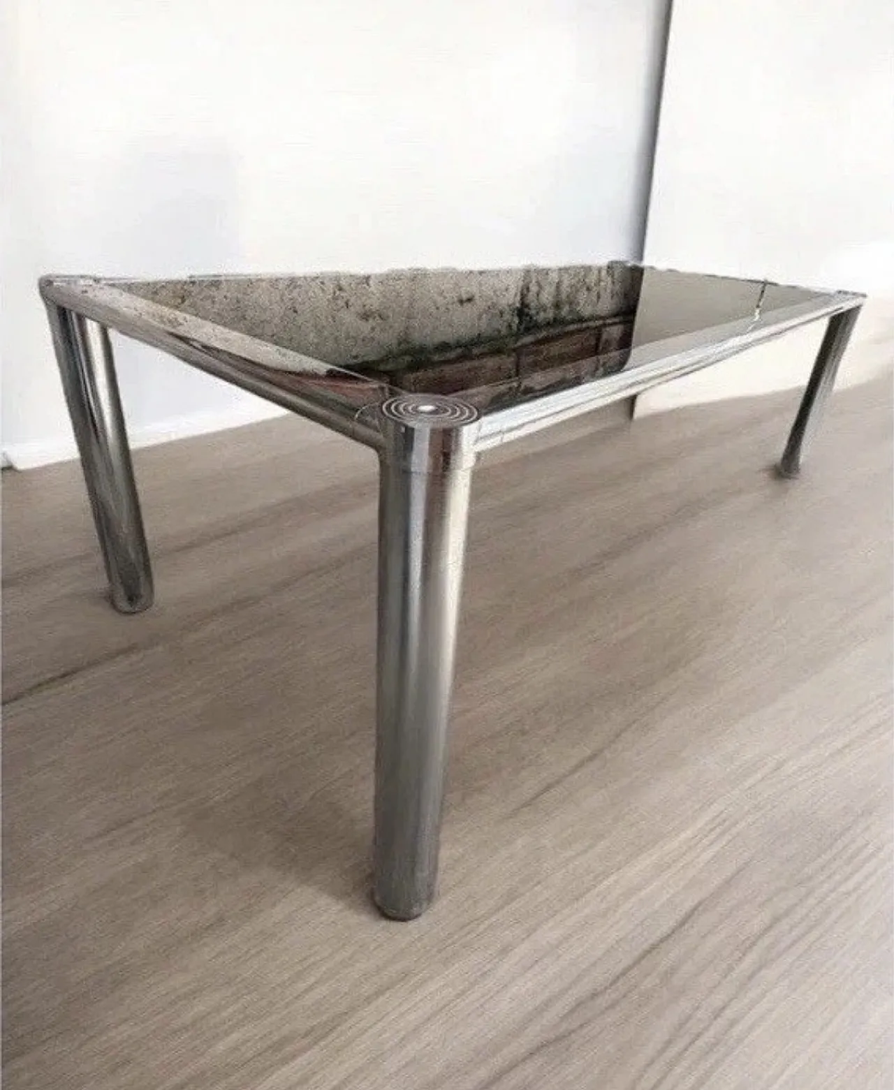 Tavolo da pranzo con 6 sedie di Gastone Rinaldi, anni '70 11