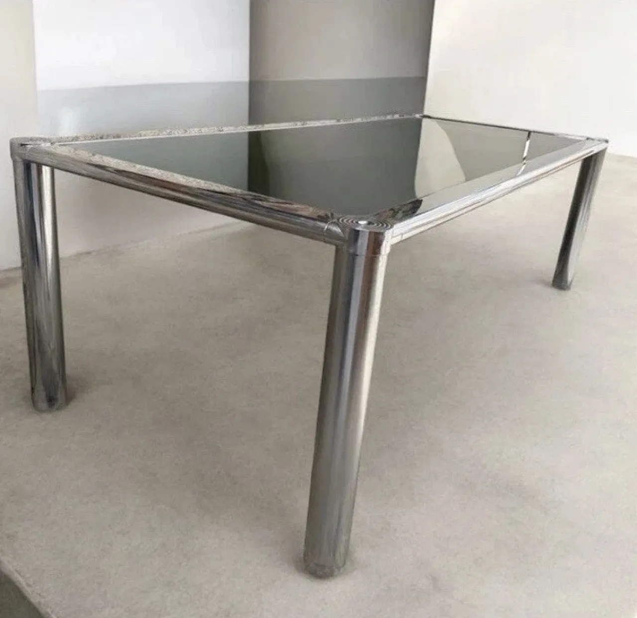 Tavolo da pranzo con 6 sedie di Gastone Rinaldi, anni '70 12