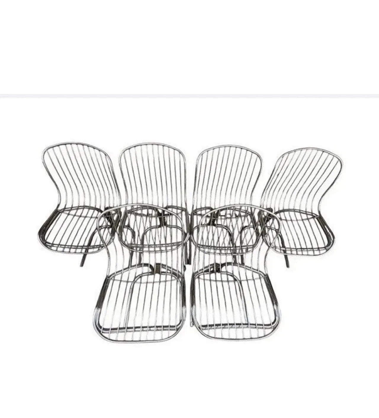 Tavolo da pranzo con 6 sedie di Gastone Rinaldi, anni '70 16