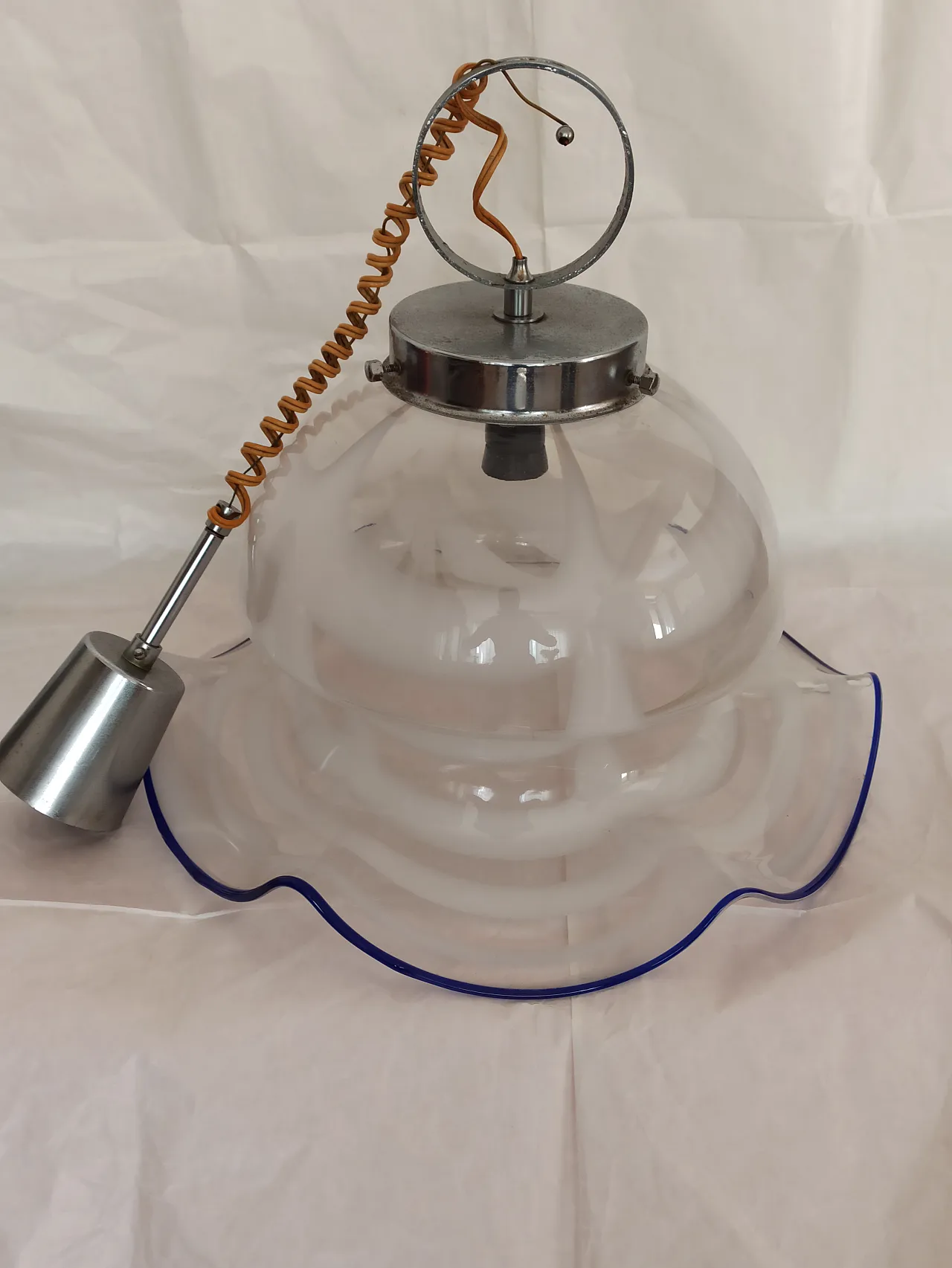 Lampadario Murano a Campana anni '70 1