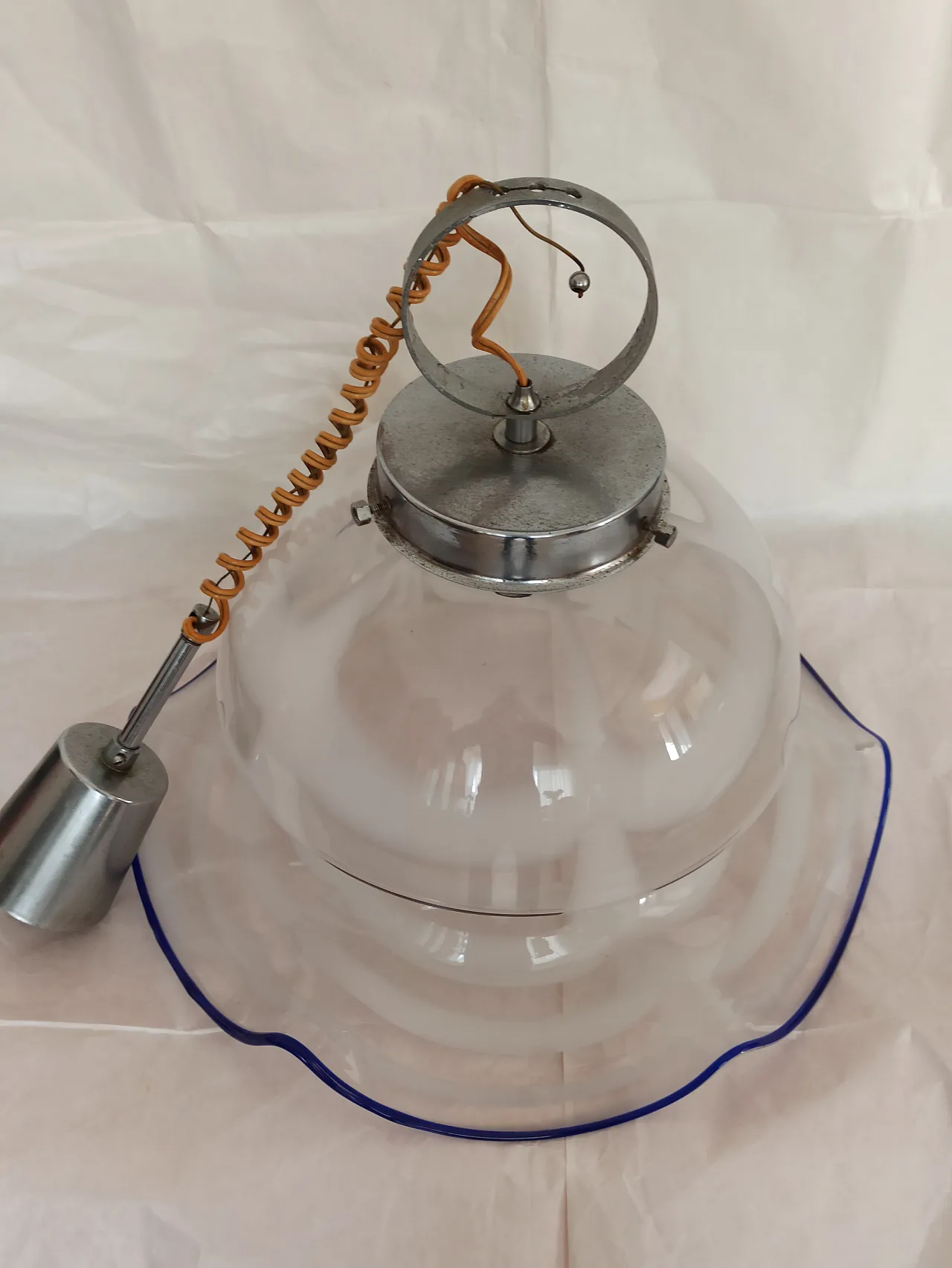 Lampadario Murano a Campana anni '70 5