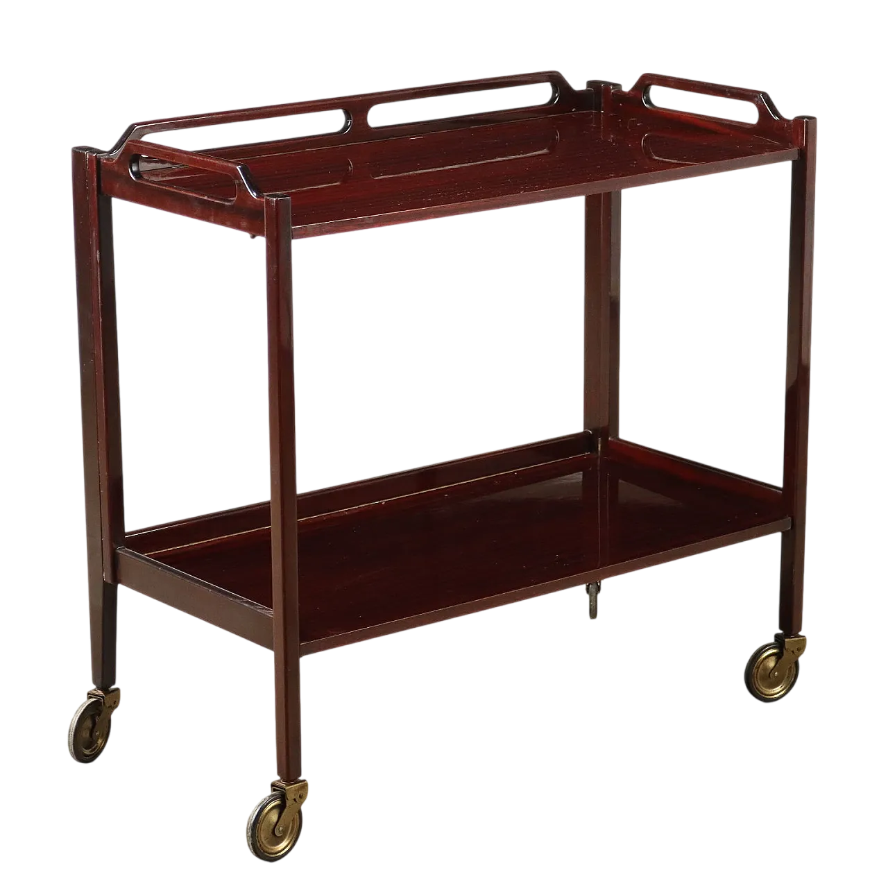 Carrello da cucina in faggio verniciato, metà '900 10