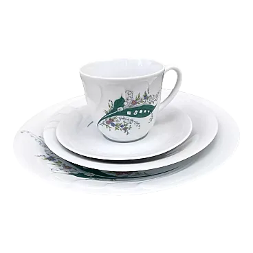 Wawel porcelain dinner service, 1980s