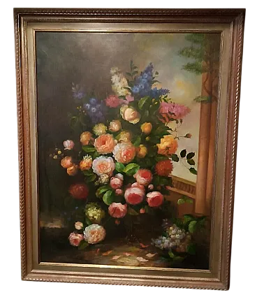 Floral composition by Arcangelo Monzio Compagnoni, 1970s