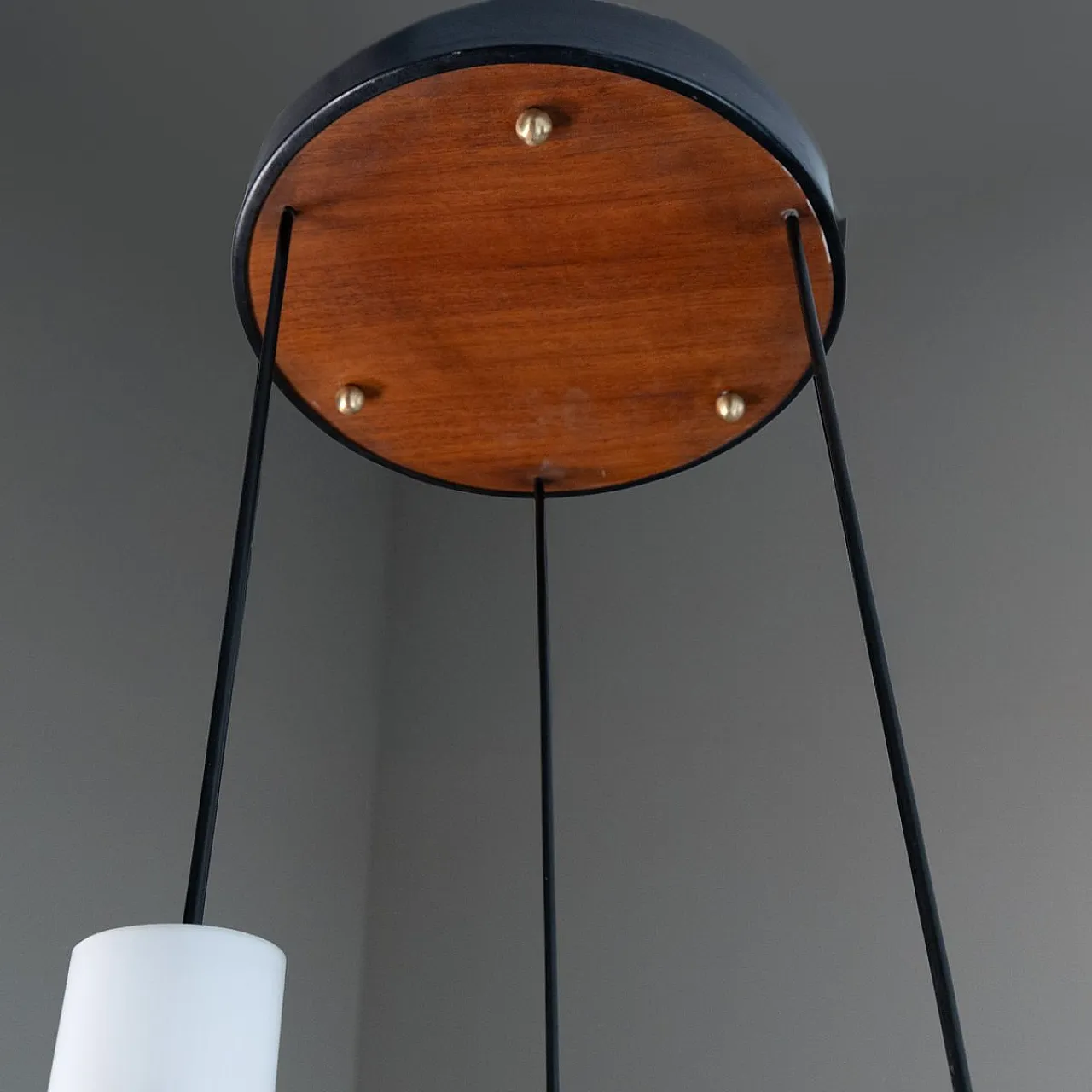 Pendant lamp with colored glass, 1960s 6