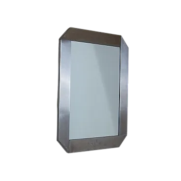 Specchio ottagonale in metallo di Sergio Mazza per Artemide, anni '60
