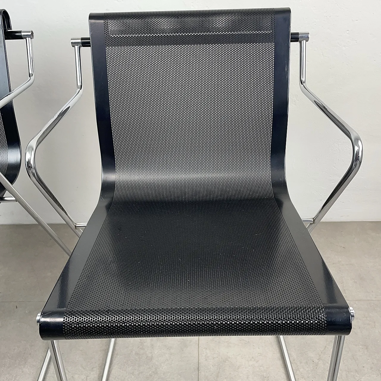 Set 4 poltroncine impilabili Monopoli di P. Arosio per Airon, anni '70 19