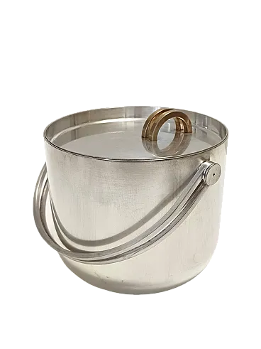 Secchiello ghiaccio placcato in argento di A. Pozzi per Padova Argenti