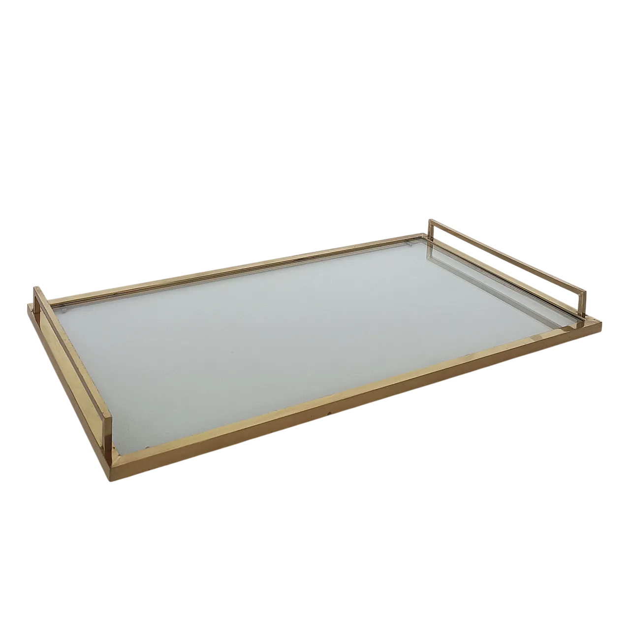 Brass tray in the style of Willy Rizzo, 1970s 4