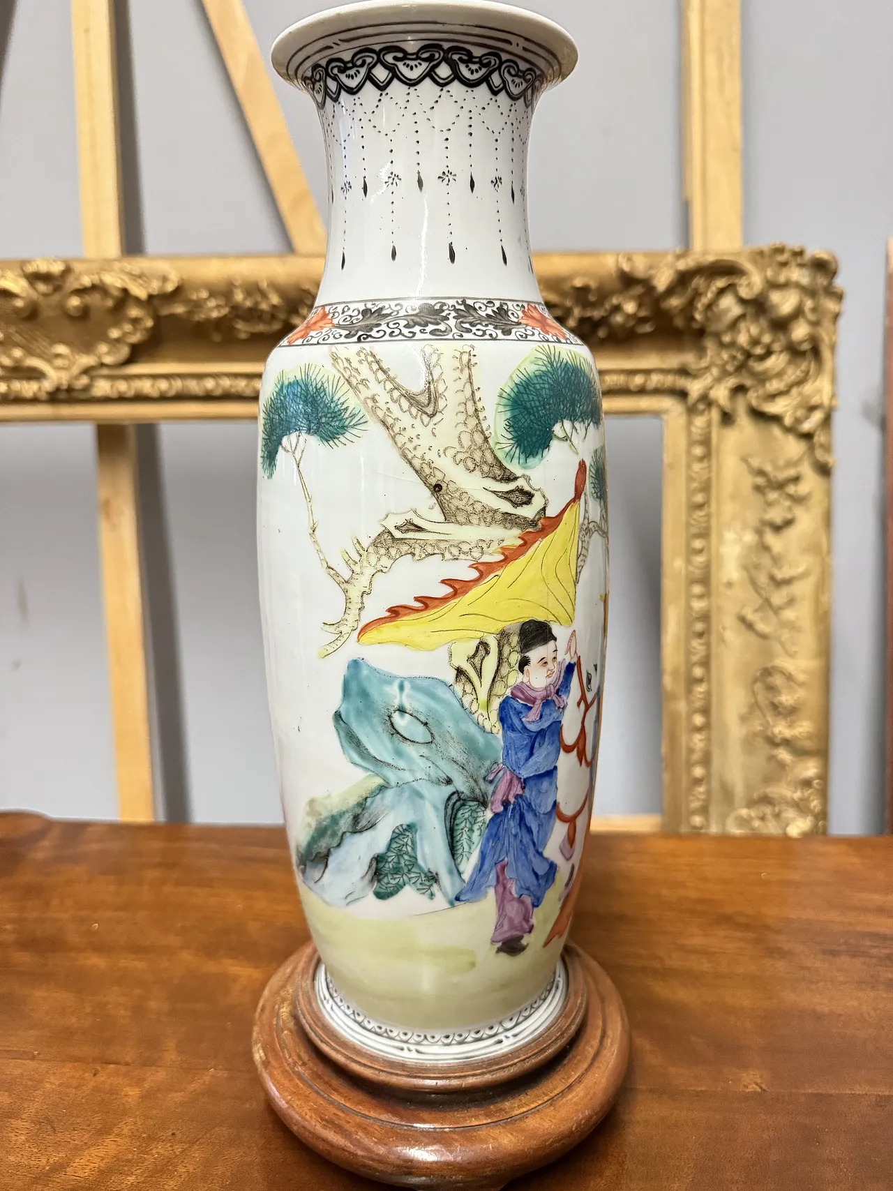 Vaso cinese in porcellana dinastia Qing, '900 1