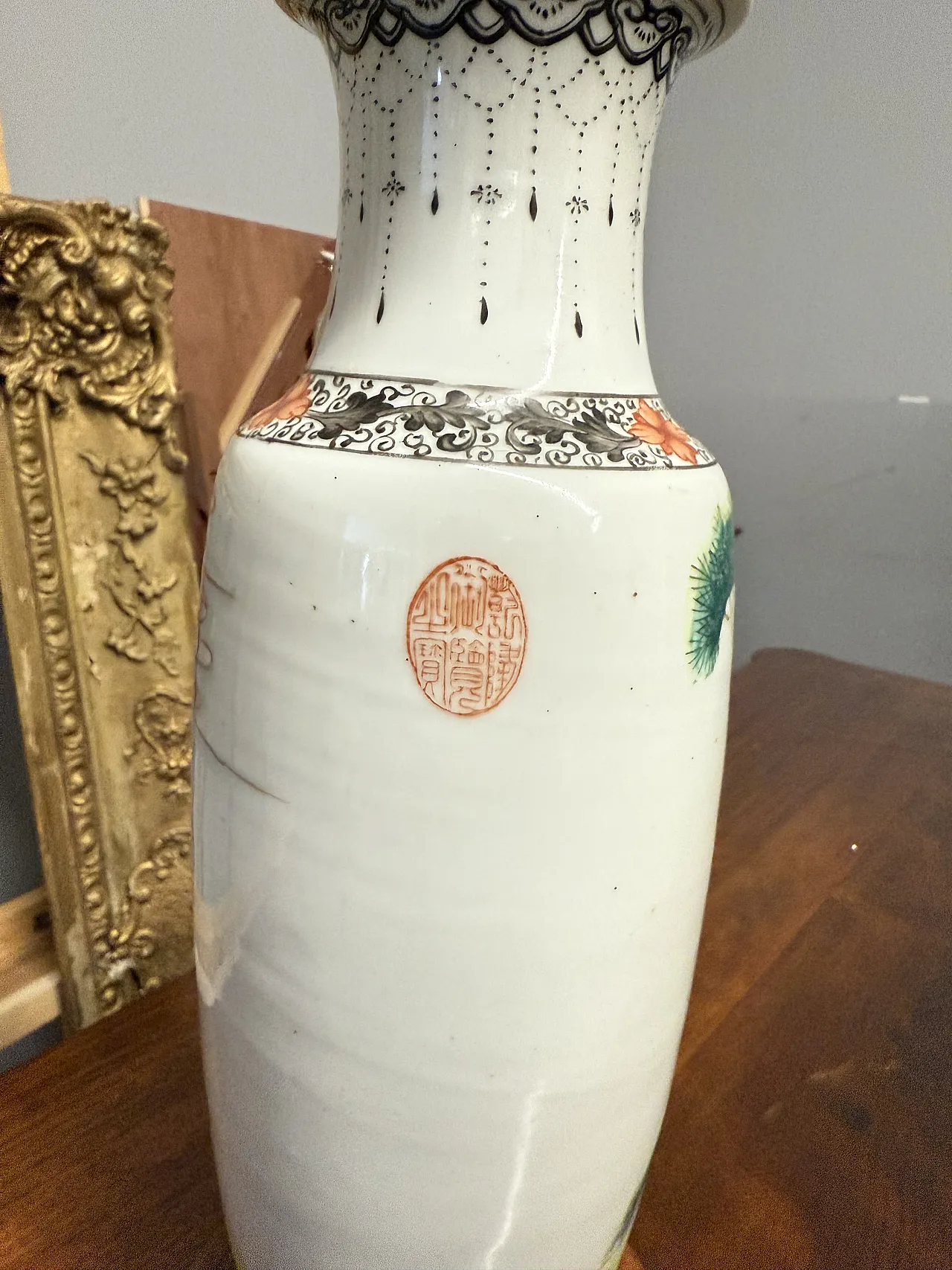 Vaso cinese in porcellana dinastia Qing, '900 4