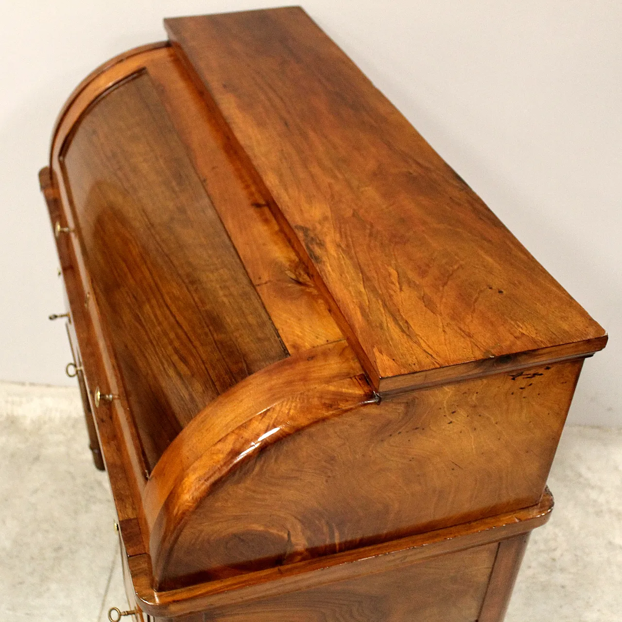 Charles X desk in walnut, 19th century 9