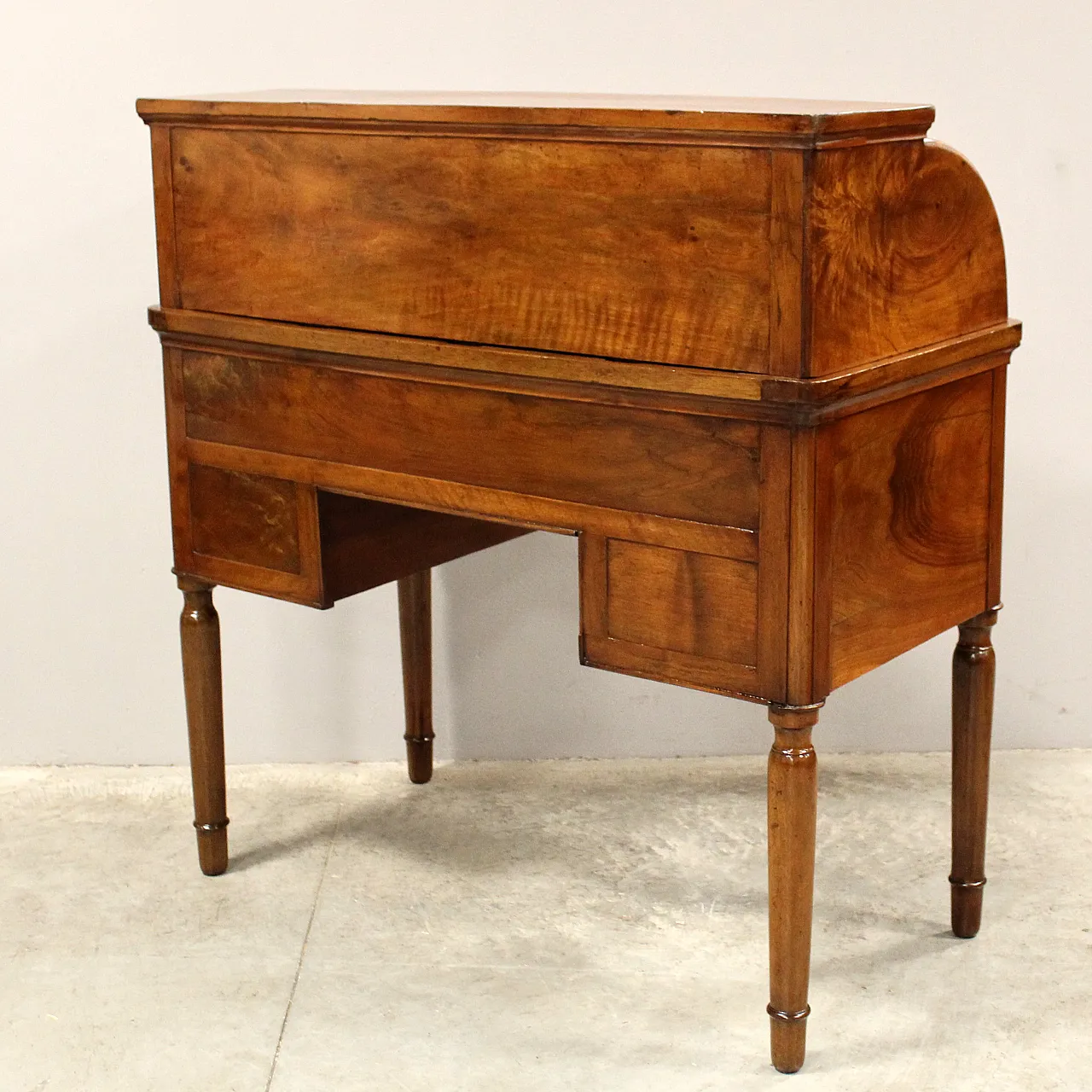 Charles X desk in walnut, 19th century 12