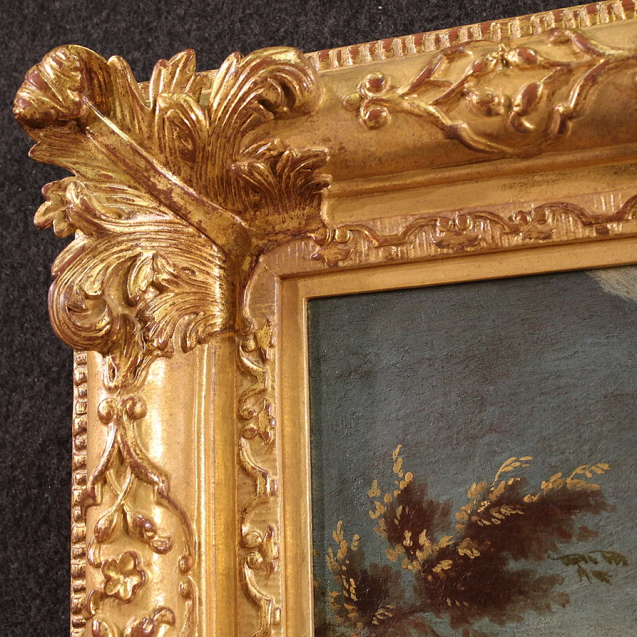 Capriccio architettonico, dipinto di scuola veneziana, '700 9