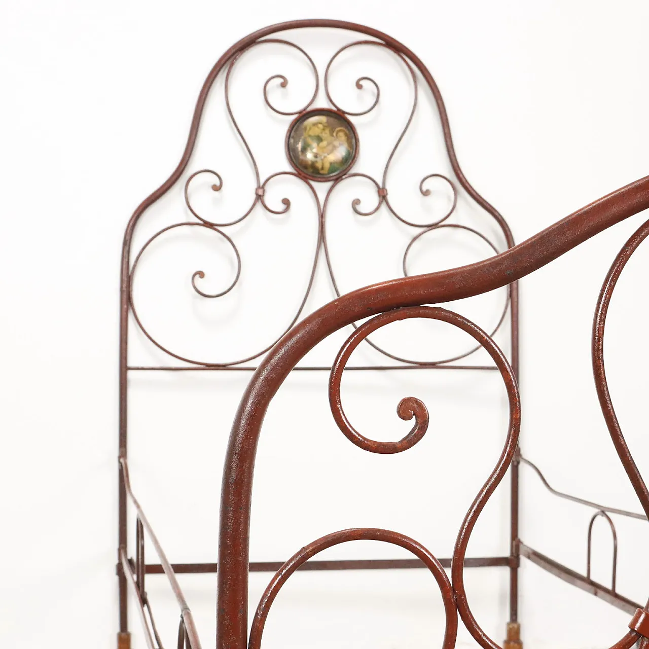 Letto Luigi Filippo in ferro battuto, '800 5