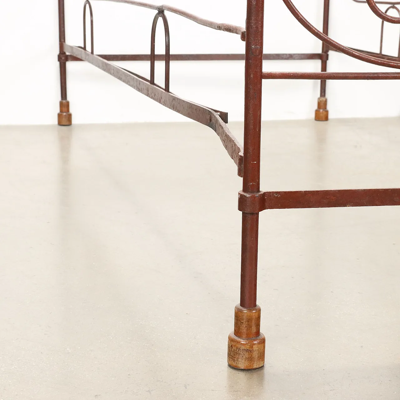 Letto Luigi Filippo in ferro battuto, '800 6