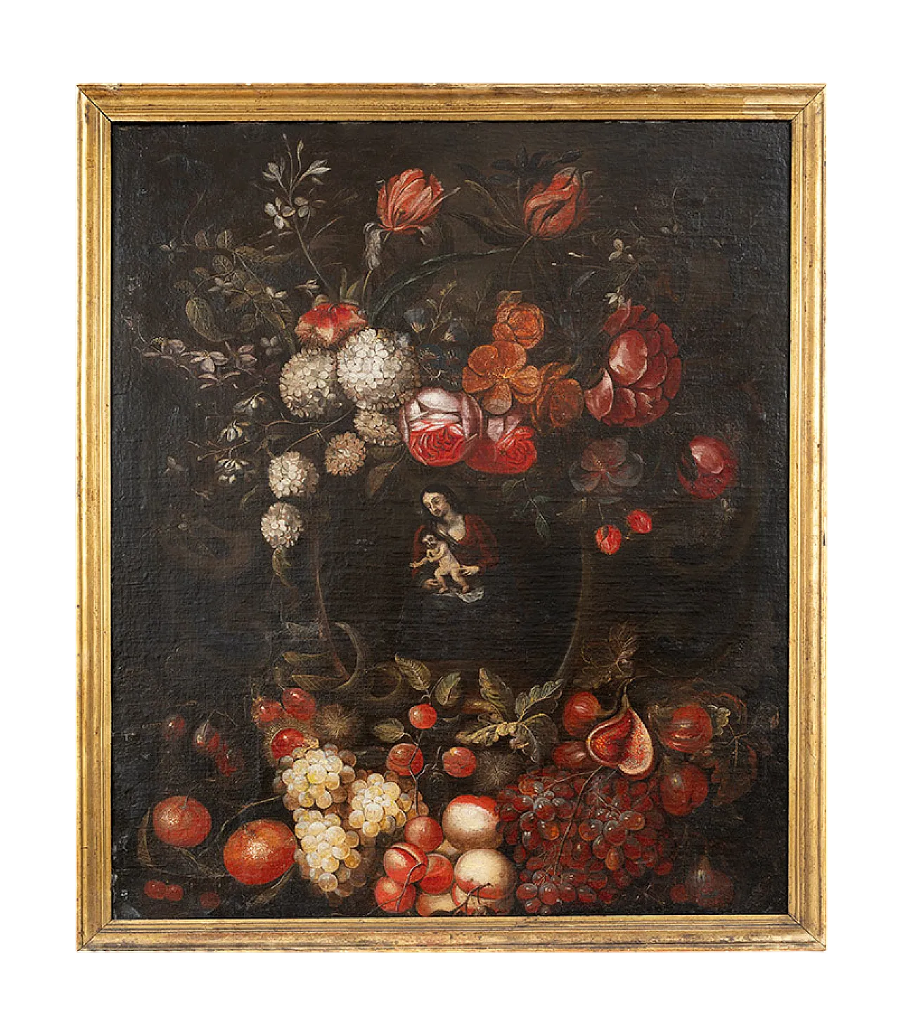 Flemish painting oil on canvas depicting still life, 18th century 5